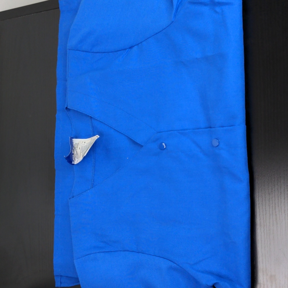 Landau Scrub Top Royal Blue Style 8232 XS